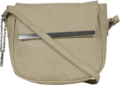 

Butterflies Women Beige PU Sling Bag