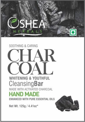OSHEA Herbals Charcoal Cleansing Bar (pack of 3)(375 g, Pack of 3)