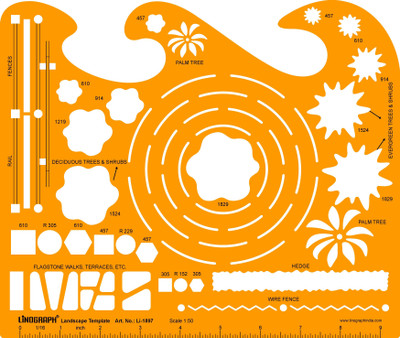 

LINOGRAPH Li-1897 Li-1897 PROFESSIONAL TEMPLATE Stencil(Pack of 1, TEMPLATE)