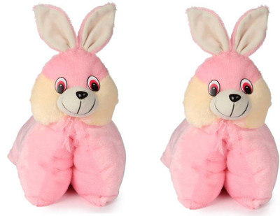 

Tajpur Traders Folding Bunny Pillow Cum Soft Toy Set Of 2 - 40 cm(Pink)