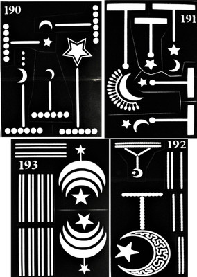 

ARR Henna Stencils HS 190, 191, 192 & 193(Henna design)