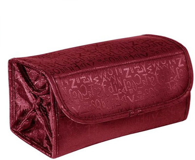 

MANOGYAM Jewellery & Cosmetics Organiser & Storage Travel Bag Travel Toiletry Kit(Red)