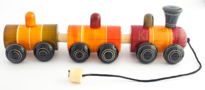 

Kingini Wooden Pom Pom Train(Multicolor)