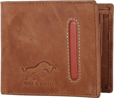

BULL & BUFFEL Men Tan Genuine Leather Wallet(6 Card Slots), Tan-01