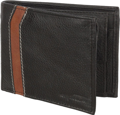 

Spairow Men Black Genuine Leather Wallet(6 Card Slots)