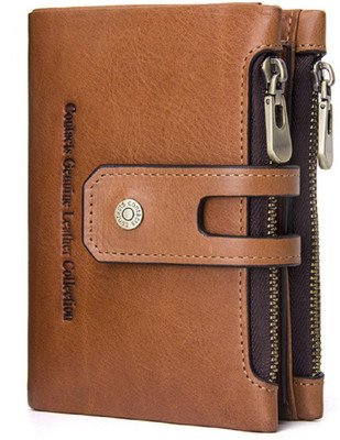 

SPL Men Brown Genuine Leather Wallet(9 Card Slots)