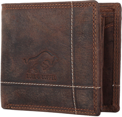 

BULL & BUFFEL Men Brown Genuine Leather Wallet(6 Card Slots), Brown-05