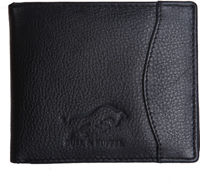 

BULL & BUFFEL Men Black Genuine Leather Wallet(8 Card Slots), Black -04