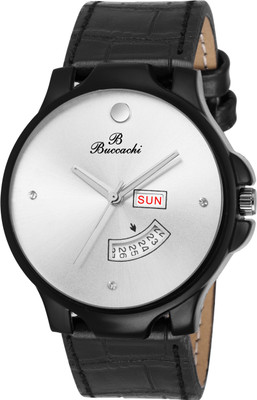 

Buccachi B-G5036-WT-BK Dial Day And Date Functioning Watch - For Men