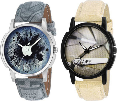 

Happy Deals Apple Dial & Save Life inform Watch 1 pcs FOr - men & Boys Watch - For Men