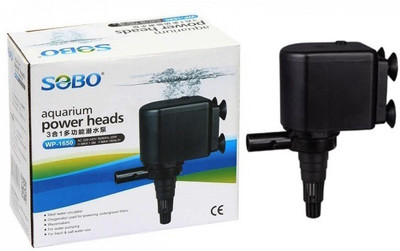 

Sobo Aquarium Power Head WP-1650 | Power: 25W (F.MAX: 1500L/Hr | H.MAX: 1.5M) | Water Aquarium Pump(102 cm)