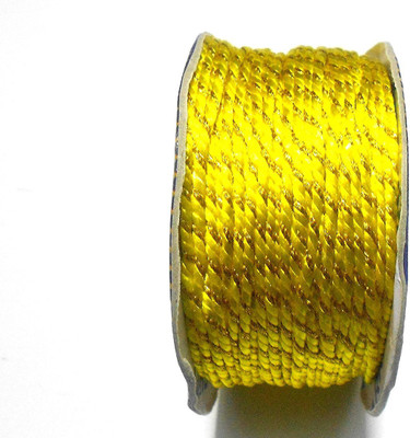 

GOELX Designer Fancy Dori Thread Rolls Bundle for Jewellery Making/Craftsworks/Diy Projects/Apparel Designing Yellow