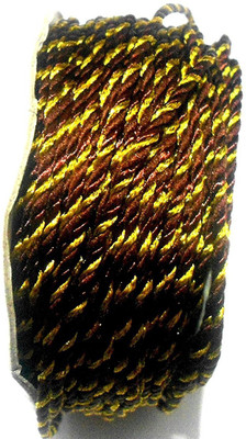 

GOELX Designer Fancy Dori Thread Rolls Bundle for Jewellery Making/Craftsworks/Diy Projects/Apparel Designing Brown