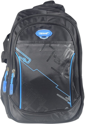 

Texas USA Exclusive Imported & Stylish Black Haversack-18007-Black 10 L Backpack(Black), Blue