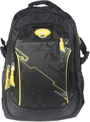 

Texas USA Exclusive Imported & Stylish Black Haversack-18007-Black 10 L Backpack(Black), Yellow