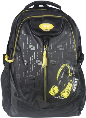 

Texas USA Exclusive Imported & Stylish Black Haversack-19002-Black 10 L Backpack(Black), Yellow