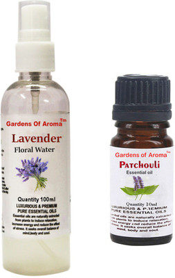 

Gardens Of Aroma Lavender Floral Water And Patchouli Essential Oil(110 ml)