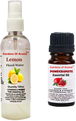 

Gardens Of Aroma Lemon Floral Water And Pomegranate Essential Oil(110 ml)