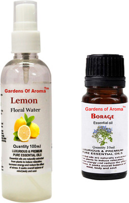 

Gardens Of Aroma Lemon Floral Water And Borage Essential Oil(110 ml)