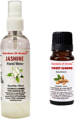 

Gardens Of Aroma Jasmine Floral Water And sweet Almond Essential Oil(110 ml)