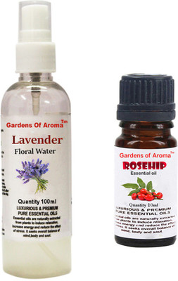 

Gardens Of Aroma Lavender Floral Water And Rosehip Essential Oil(110 ml)