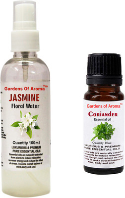 

Gardens Of Aroma Jasmine Floral Water And Coriander Essential Oil(110 ml)