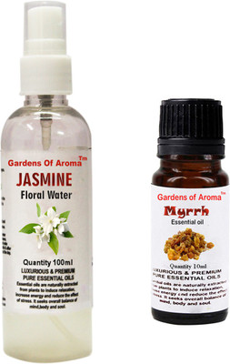 

Gardens Of Aroma Jasmine Floral Water And Myrrh Essential Oil(110 ml)