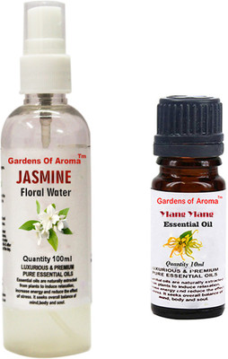

Gardens Of Aroma Jasmine Floral Water And Ylang Ylang Essential Oil(110 ml)