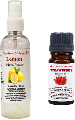 

Gardens Of Aroma Lemon Floral Water And Strawberry Essential Oil(110 ml)