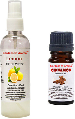 

Gardens Of Aroma Lemon Floral Water And Cinnamon Essential Oil(110 ml)