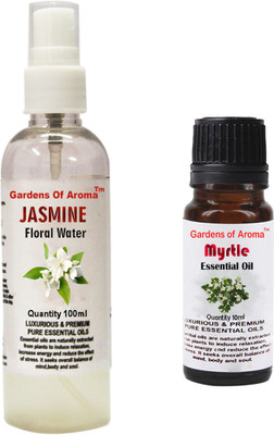 

Gardens Of Aroma Jasmine Floral Water And Myrtle Essential Oil(110 ml)
