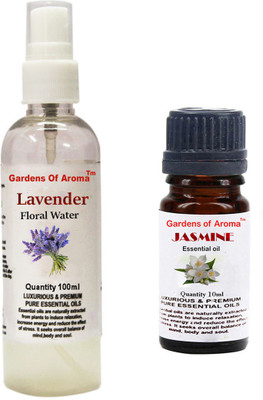 

Gardens Of Aroma Lavender Floral Water And Jasmine Essential Oil(110 ml)