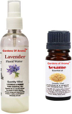 

Gardens Of Aroma Lavender Floral Water And Sesame Essential Oil(110 ml)