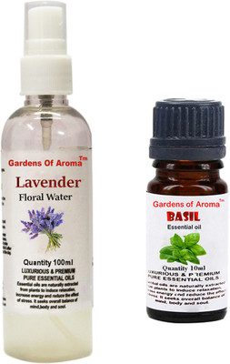 

Gardens Of Aroma Lavender Floral Water And Basil Essential Oil(110 ml)