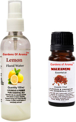 

Gardens Of Aroma Lemon Floral Water And Malkangani Essential Oil(110 ml)