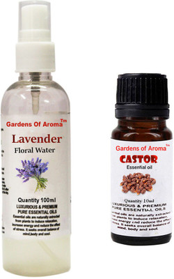 

Gardens Of Aroma Lavender Floral Water And Castor Essential Oil(110 ml)