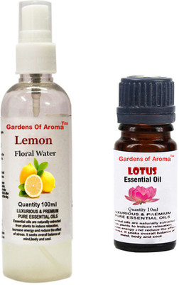 

Gardens Of Aroma Lemon Floral Water And Lotus Essential Oil(110 ml)