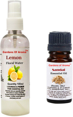 

Gardens Of Aroma Lemon Floral Water And Sandal Essential Oil(110 ml)