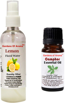 

Gardens Of Aroma Lemon Floral Water And Camphor Essential Oil(110 ml)