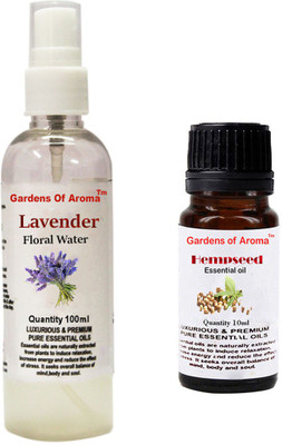 

Gardens Of Aroma Lavender Floral Water And Hepmseed Essential Oil(110 ml)