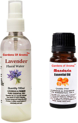 Gardens Of Aroma Lavender Floral Water And Mandarin Essential Oil(110 ml)