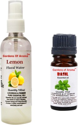 

Gardens Of Aroma Lemon Floral Water And Basil Essential Oil(110 ml)