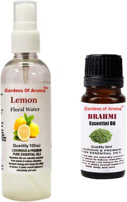 

Gardens Of Aroma Lemon Floral Water And Brahmi Essential Oil(110 ml)