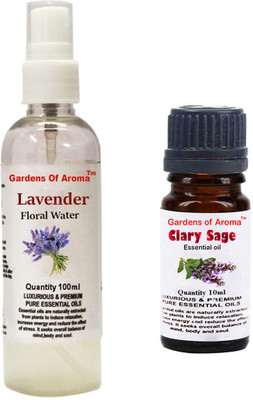 

Gardens Of Aroma Lavender Floral Water And Clary sage Essential Oil(110 ml)