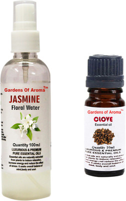 

Gardens Of Aroma Jasmine Floral Water And Clove Essential Oil(110 ml)