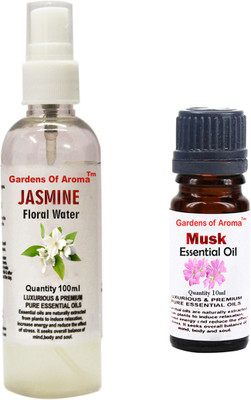 

Gardens Of Aroma Jasmine Floral Water And Musk Essential Oil(110 ml)