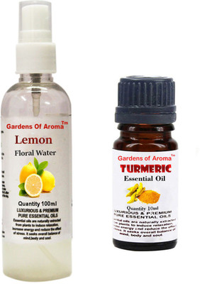 

Gardens Of Aroma Lemon Floral Water And Tumeric Essential Oil(110 ml)