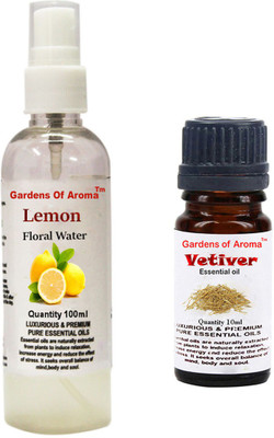 

Gardens Of Aroma Lemon Floral Water And Vetiver Essential Oil(110 ml)