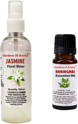

Gardens Of Aroma Jasmine Floral Water And Bhringraj Essential Oil(110 ml)