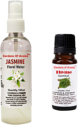 

Gardens Of Aroma Jasmine Floral Water And Thyme Essential Oil(110 ml)
